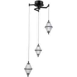 Italux Fuente lampa wisząca 3x15 W czarna PND-34395-3-BK