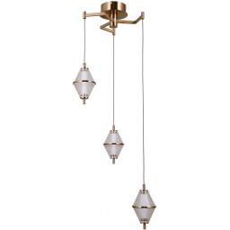 Italux Fuente lampa wisząca 3x15 W złota PND-34395-3-HBR