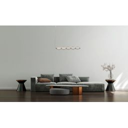 Italux Sevil lampa wisząca 5x25 W złota PND-34403-5-HBR