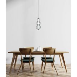 Italux Rabel lampa wisząca 1x10 W czarna PND-344221-3V-BK