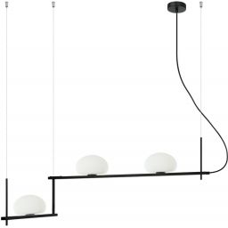 Italux Kernio lampa wisząca 3x25 W czarna PND-357783-BK+W