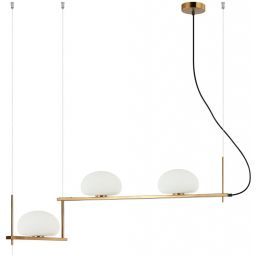 Italux Kernio lampa wisząca 3x25 W mosiądz PND-357783-BRO+W