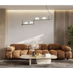 Italux Kernio lampa wisząca 4x25 W czarna PND-357784-BK+W