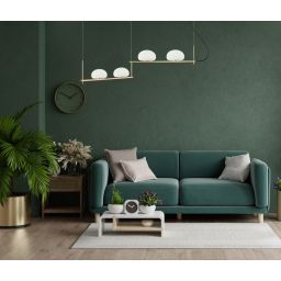 Italux Kernio lampa wisząca 4x25 W mosiądz PND-357784-BRO+W