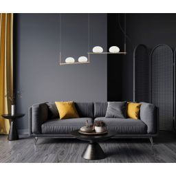 Italux Kernio lampa wisząca 4x25 W mosiądz PND-357784-BRO+W