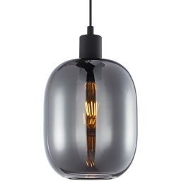 Italux Talia lampa wisząca 1x40 W czarna PND-36479A-1-BK-SG