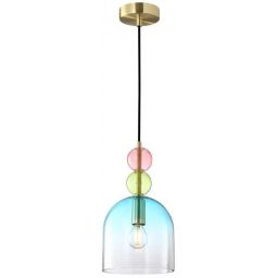 Italux Manso lampa wisząca 1x40 W złota PND-37462A-MC-GD