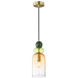 Italux Manso lampa wisząca 1x40 W złota PND-37462C-MC-GD