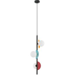 Italux Nauti lampa wisząca 3x25 W różowa-niebieska-pomarańczowa PND-37482-3V-MLTI