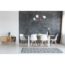 Italux Nauti lampa wisząca 4x25 W różowa-niebieska-pomarańczowa PND-37482-4R-MLTI