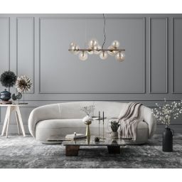 Italux Canello lampa wisząca 10x5 W mosiądz PND-406007-10-HBR