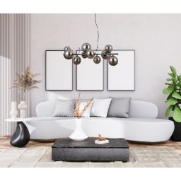 Italux Canello lampa wisząca 10x5 W czarna PND-406007-10A-BCR