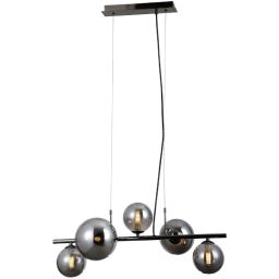 Italux Canello lampa wisząca 5x5 W czarna PND-406007-5A-BCR