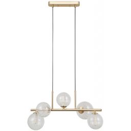 Italux Toledo lampa wisząca 5x5 W złota PND-40717-5-HBR