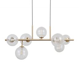 Italux Toledo lampa wisząca 7x5 W złota PND-40717-7-HBR