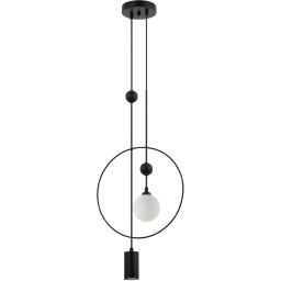 Italux Trosti lampa wisząca 2x60 W czarna PND-428892-BK