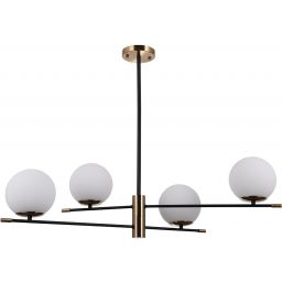 Italux Stelia lampa podsufitowa 4x5 W czarna PND-43660-4