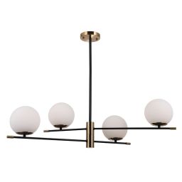 Italux Stelia lampa podsufitowa 4x5 W czarna PND-43660-4