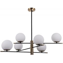 Italux Stelia lampa podsufitowa 6x5 W czarna PND-43660-6