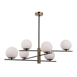 Italux Stelia lampa podsufitowa 6x5 W czarna PND-43660-6