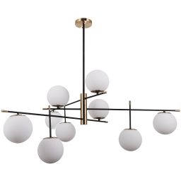 Italux Stelia lampa podsufitowa 9x5 W czarna PND-43660-9