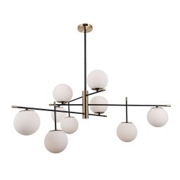 Italux Stelia lampa podsufitowa 9x5 W czarna PND-43660-9