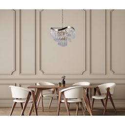 Italux Sabriga lampa wisząca8x40 W brąz antyczny PND-44544-8