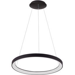 Italux Vico lampa wisząca 1x60 W czarna PND-53675-078RPC-BK-3KS4K-TRDIMM