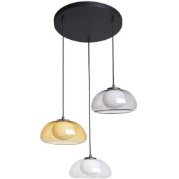 Italux Ainale lampa wisząca 3x7 W czarna PND-54637-3-BK-SG