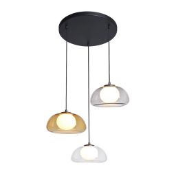 Italux Ainale lampa wisząca 3x7 W czarna PND-54637-3-BK-SG