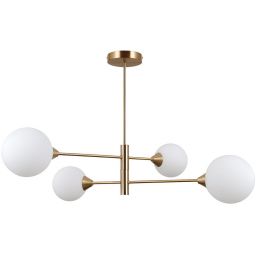 Italux Evora lampa podsufitowa 4x5 W mosiądz PND-55342-4-HB