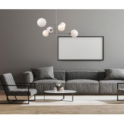 Italux Evora lampa podsufitowa 6x5 W nikiel satynowy PND-55342-6-SN