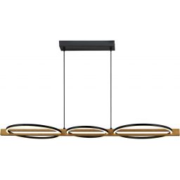 Italux Natano lampa wisząca 3x38 W czarna PND-55362-40W-WO