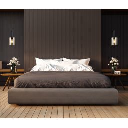 Italux Sardo lampa wisząca 1x40 W czarna PND-5581-1-BK+AMB