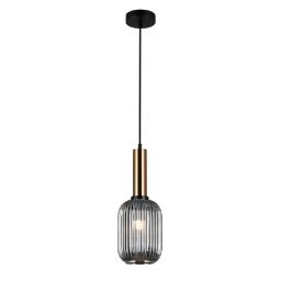 Italux Antiola lampa wisząca 1x40 W mosiądz PND-5588-1M-BRO+SG