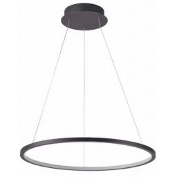 Italux Vinola lampa wisząca 1x24 W czarna PND-56135B-040RPC-BK-3KS4K