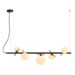 Italux Reverso lampa wisząca 5x25 W czarna PND-5622-5-BK-W