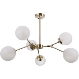 Italux Annes lampa podsufitowa 6x5 W brąz antyczny PND-56980-6B