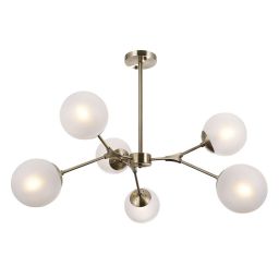 Italux Annes lampa podsufitowa 6x5 W brąz antyczny PND-56980-6B