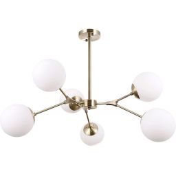 Italux Annes lampa podsufitowa 6x5 W brąz antyczny PND-56980-6C