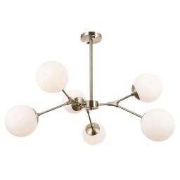 Italux Annes lampa podsufitowa 6x5 W brąz antyczny PND-56980-6C