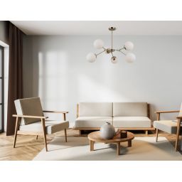 Italux Annes lampa podsufitowa 6x5 W brąz antyczny PND-56980-6C