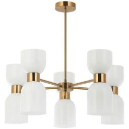 Italux Monza lampa podsufitowa 10x40 W mosiądz PND-57602-5-BRO