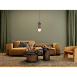 Italux Andrea lampa wisząca 1x25 W czarna/szary/czerwona PND-59779A-1S-MLTI