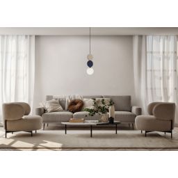 Italux Andrea lampa wisząca 1x25 W niebieska/beżowa PND-59779C-1S-MLTI