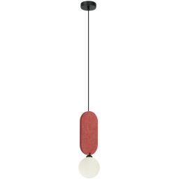 Italux Lorenzo lampa wisząca 1x25 W czerwona PND-59815-1-RED
