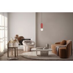 Italux Lorenzo lampa wisząca 1x25 W czerwona PND-59815-1-RED