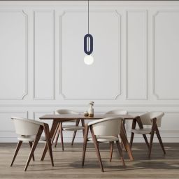 Italux Masso lampa wisząca 1x25 W niebieska PND-59839-1-BLU