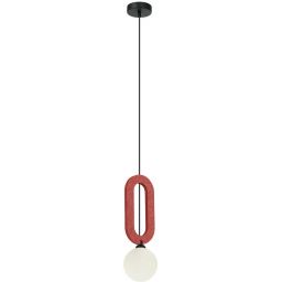 Italux Masso lampa wisząca 1x25 W czerwona PND-59839-1-RED