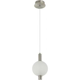 Italux Lenti lampa wisząca 1x7 W biała/chrom PND-83631-1-SC-WH